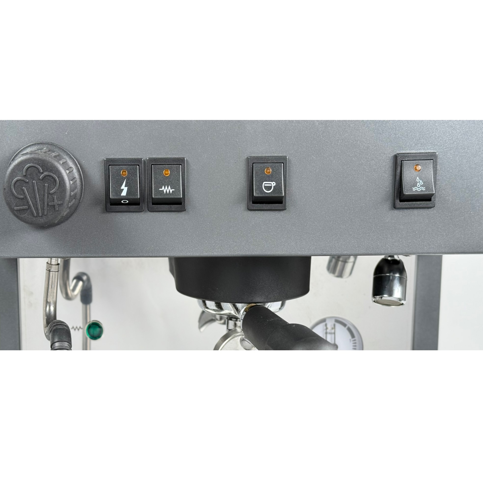 КОФЕМАШИНА ПОЛУАВТОМАТ ROBUSTEZZA ST1M/ ЧЕРНАЯ+ВЫСОКАЯ ГРУППА 1Ф